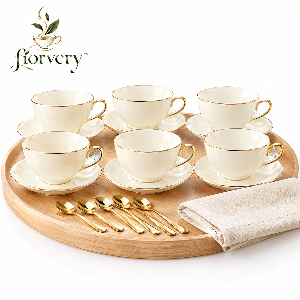 fiorvery™ Elegant Tea Cup & Saucer Collection