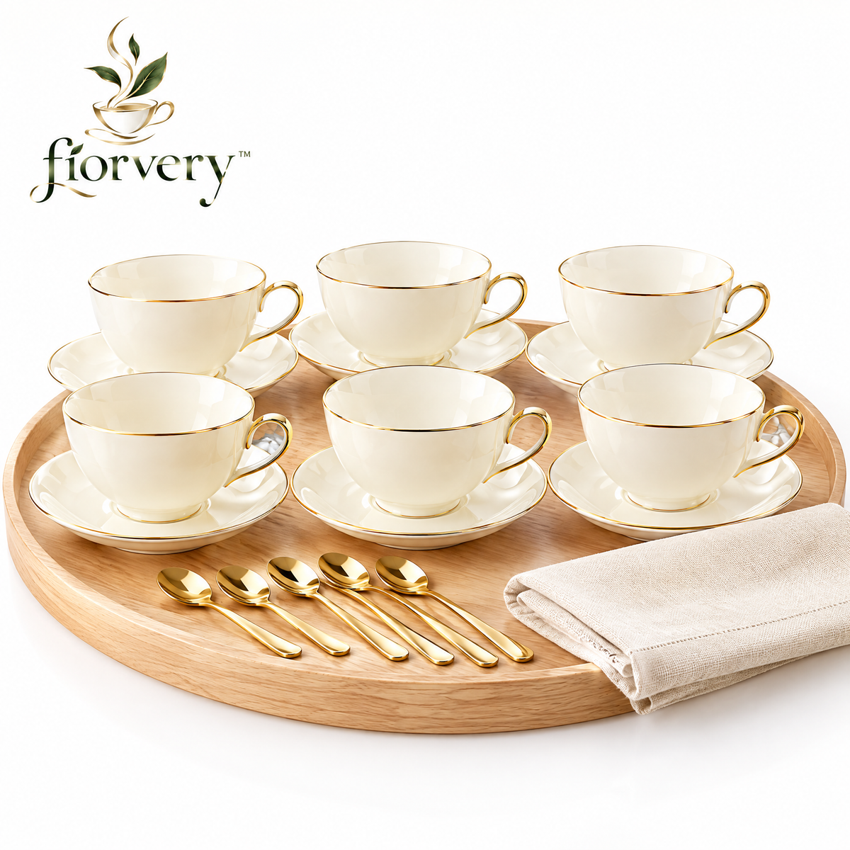 fiorvery™ Elegant Tea Cup & Saucer Collection