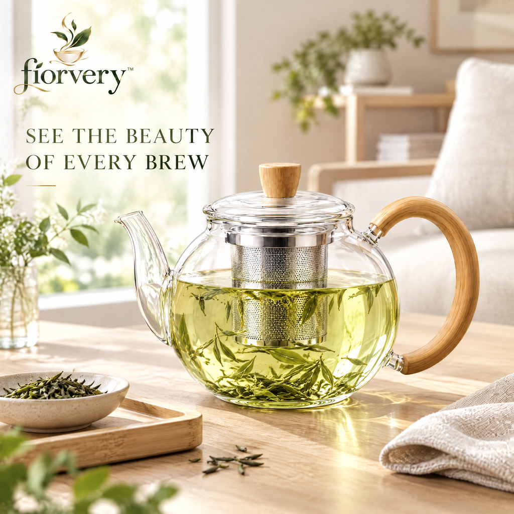 fiorvery™ Japanese Inspired Glass Teapot