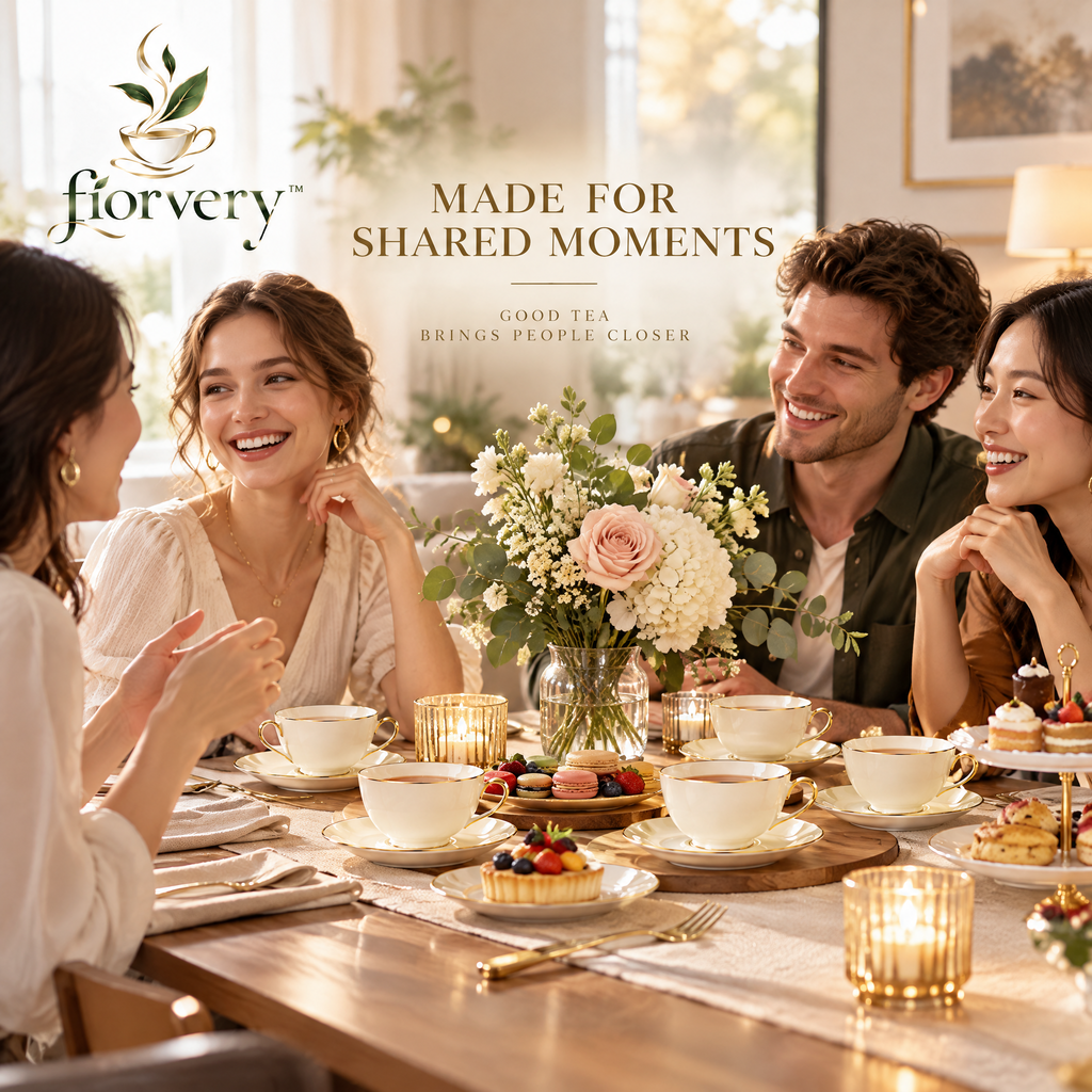 fiorvery™ Elegant Tea Cup & Saucer Collection