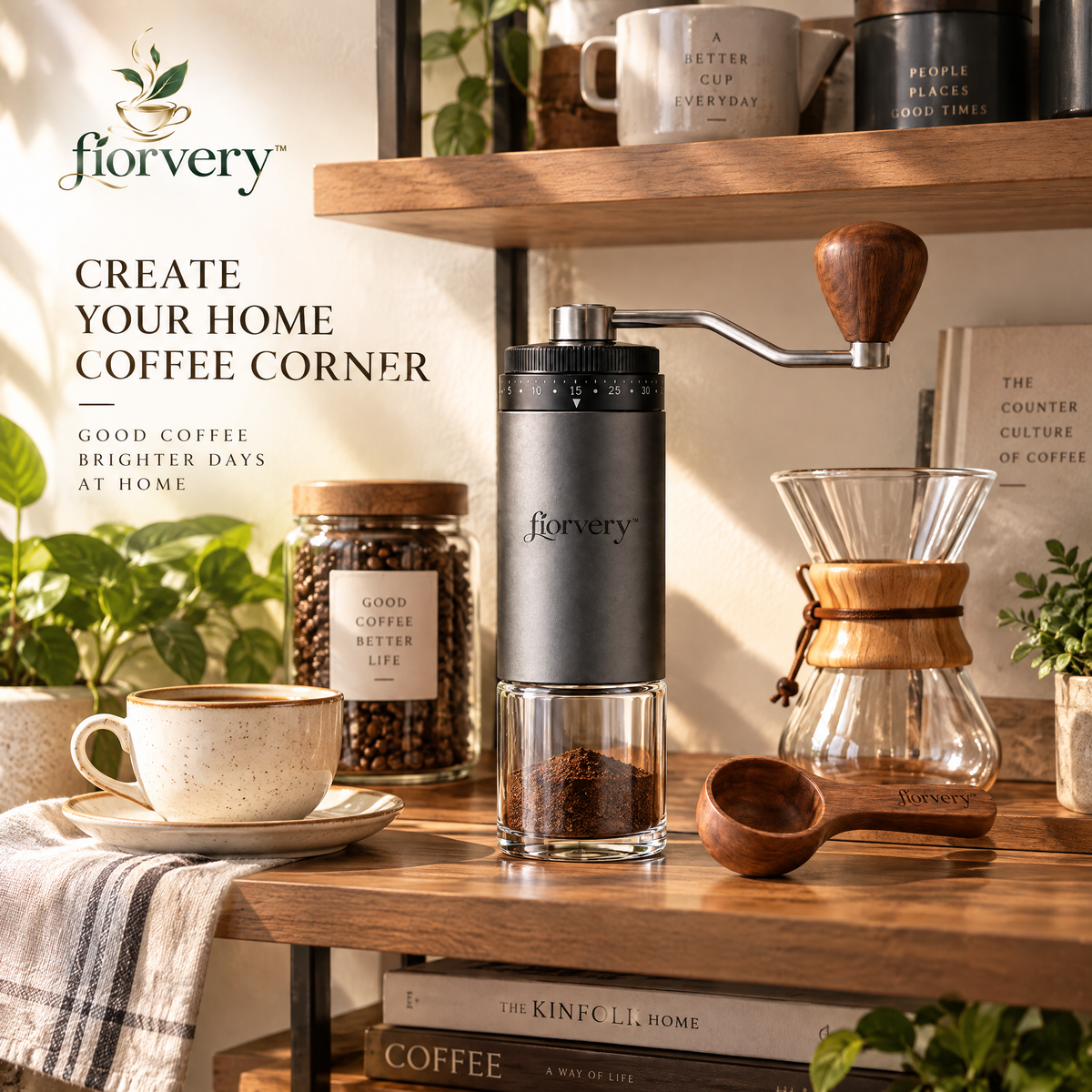fiorvery™ Classic Manual Coffee Grinder