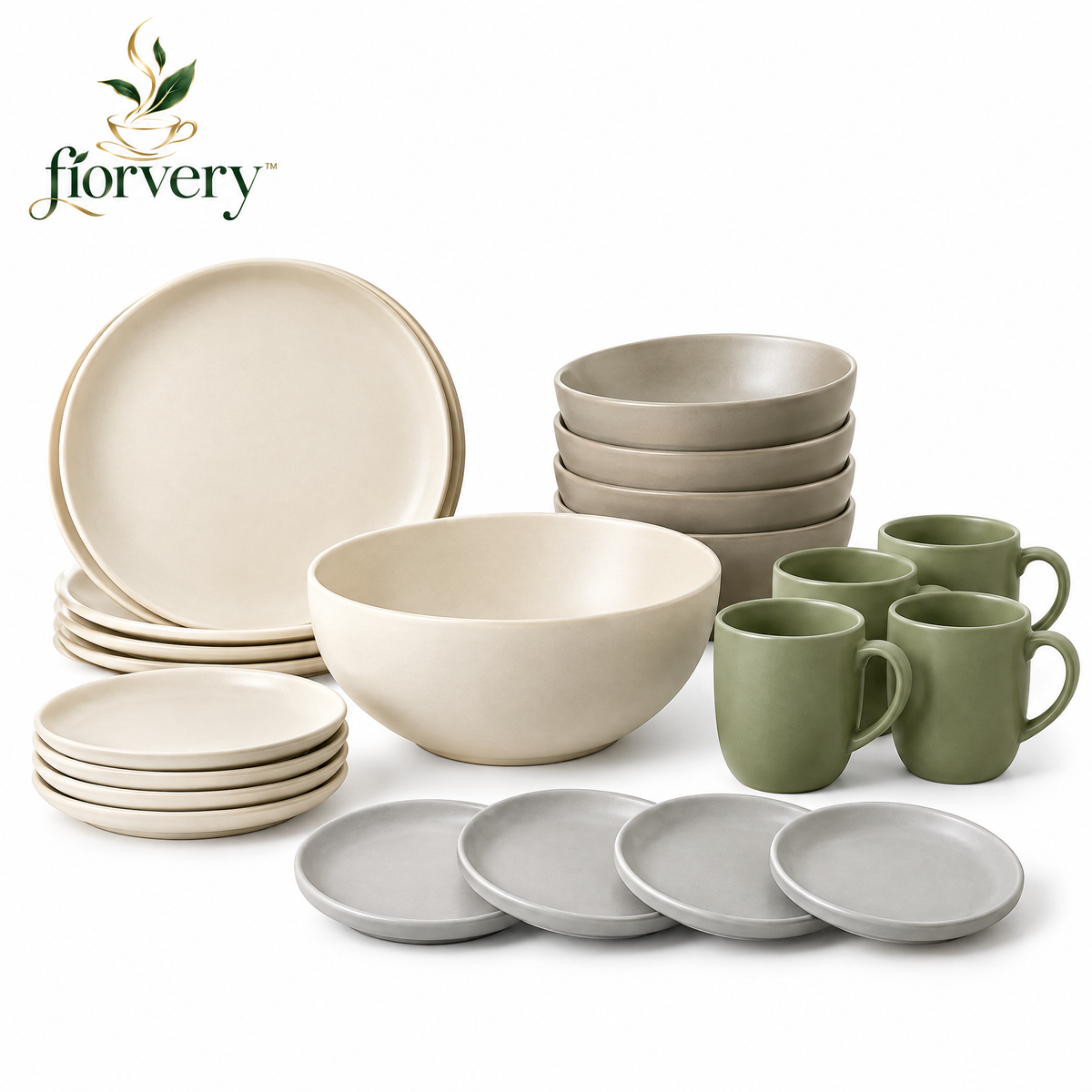 fiorvery™ Modern Ceramic Tableware Collection