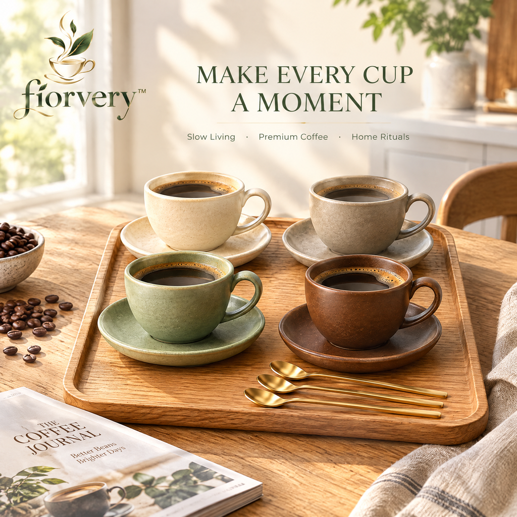 fiorvery™ Premium Ceramic Coffee Cup Collection