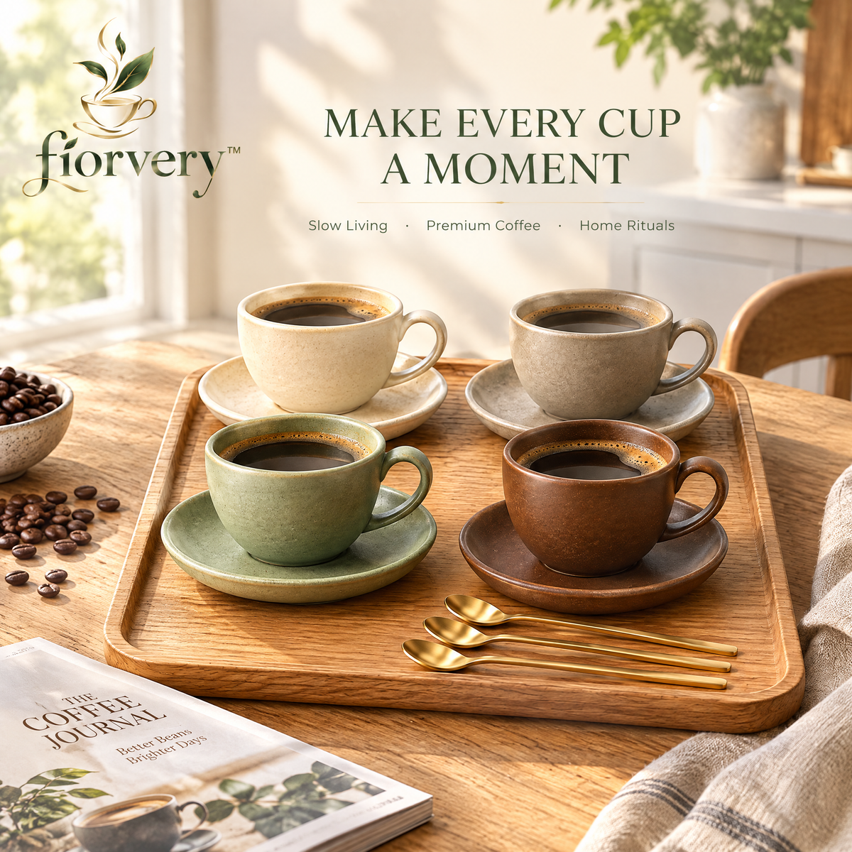 fiorvery™ Premium Ceramic Coffee Cup Collection