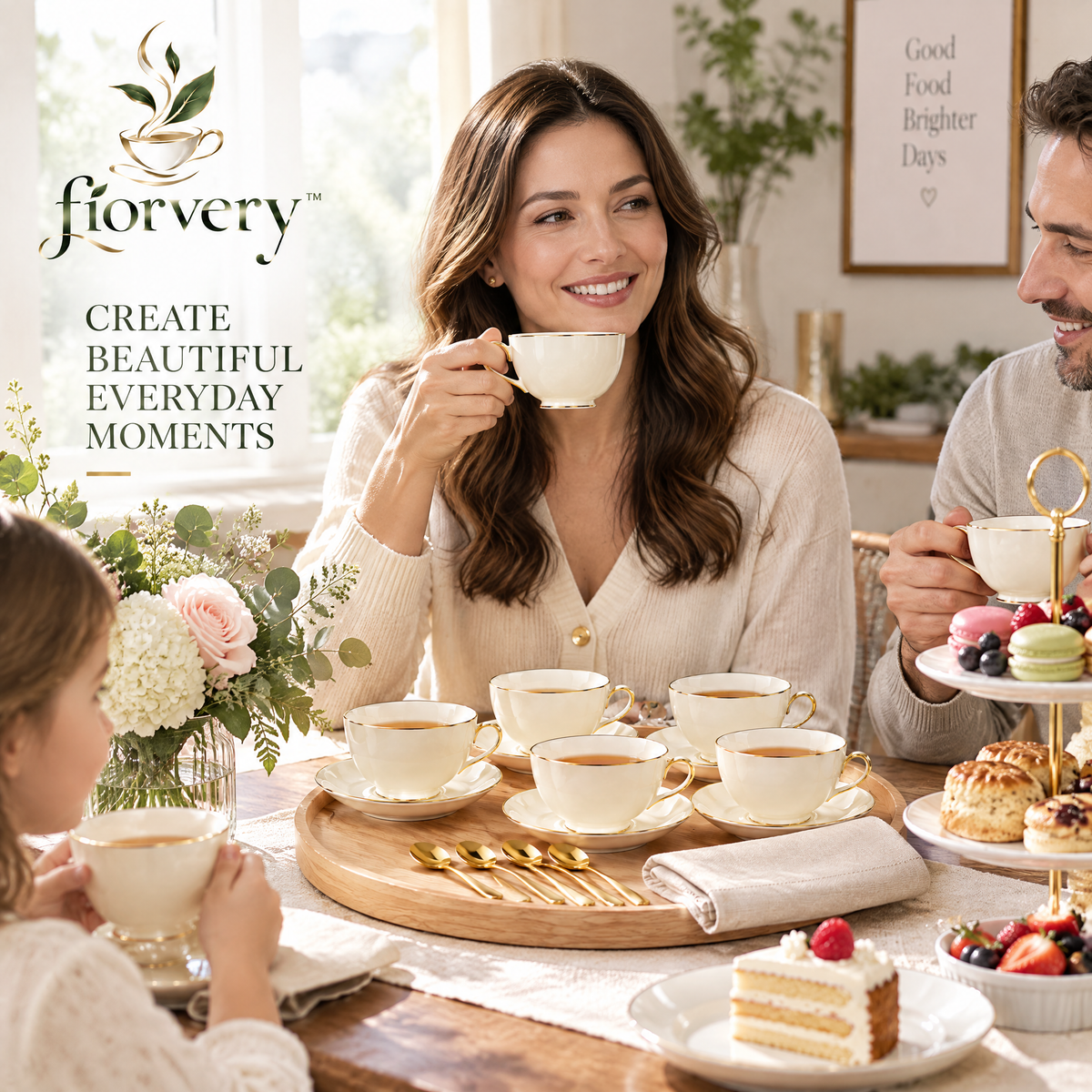 fiorvery™ Elegant Tea Cup & Saucer Collection