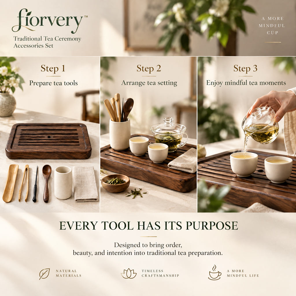 fiorvery™ Traditional Tea Ceremony Accessories Set