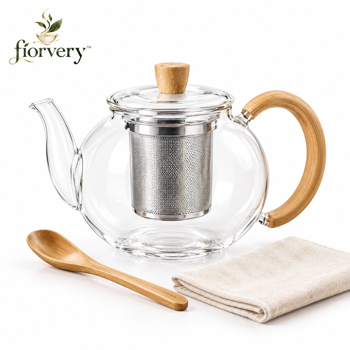 fiorvery™ Japanese Inspired Glass Teapot
