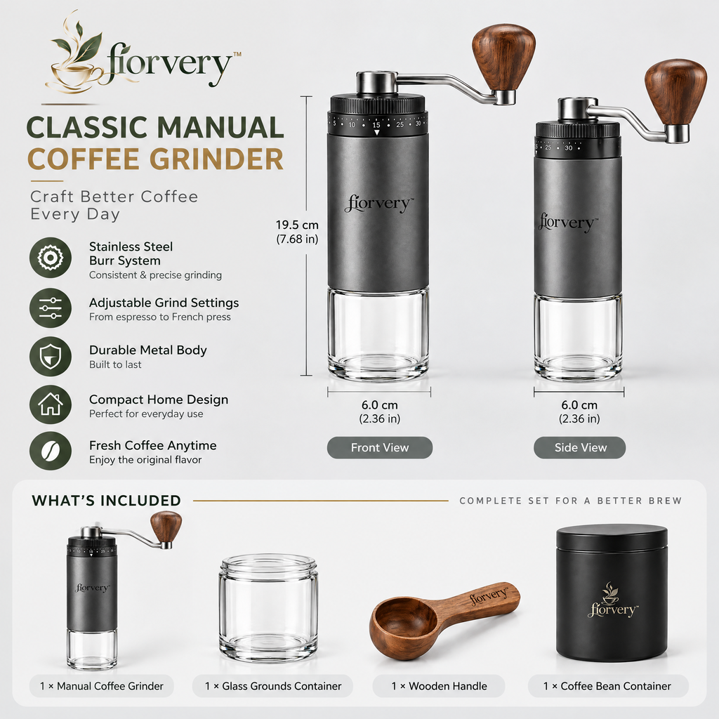 fiorvery™ Classic Manual Coffee Grinder