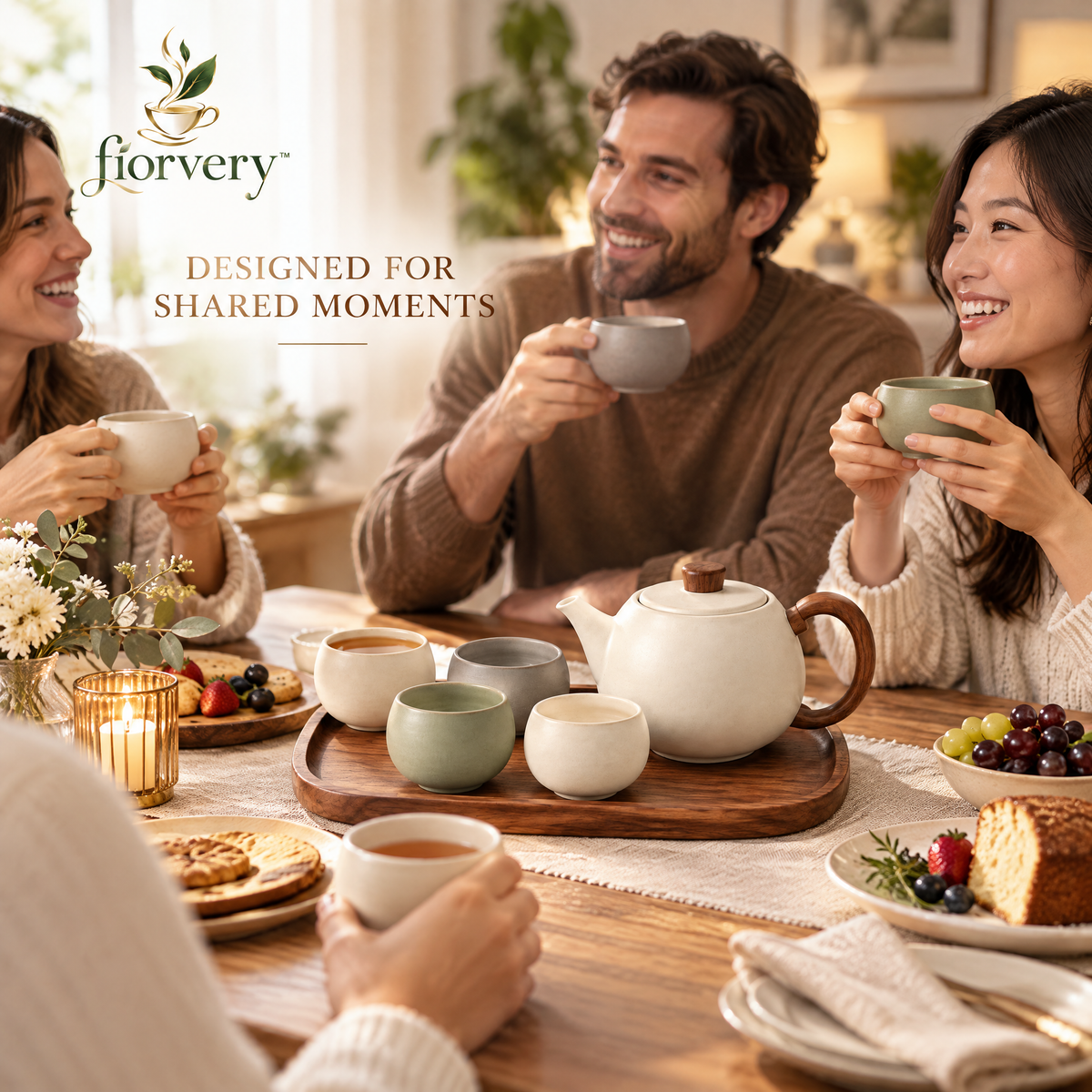 fiorvery™ Artisan Ceramic Tea Set