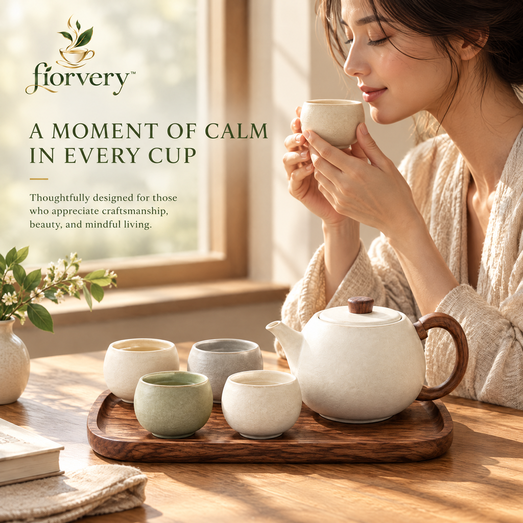 fiorvery™ Artisan Ceramic Tea Set