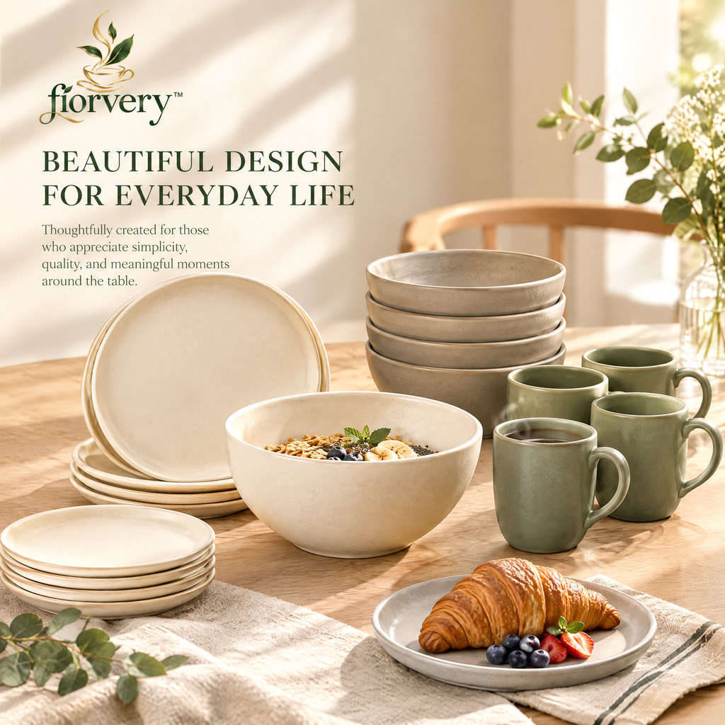 fiorvery™ Modern Ceramic Tableware Collection