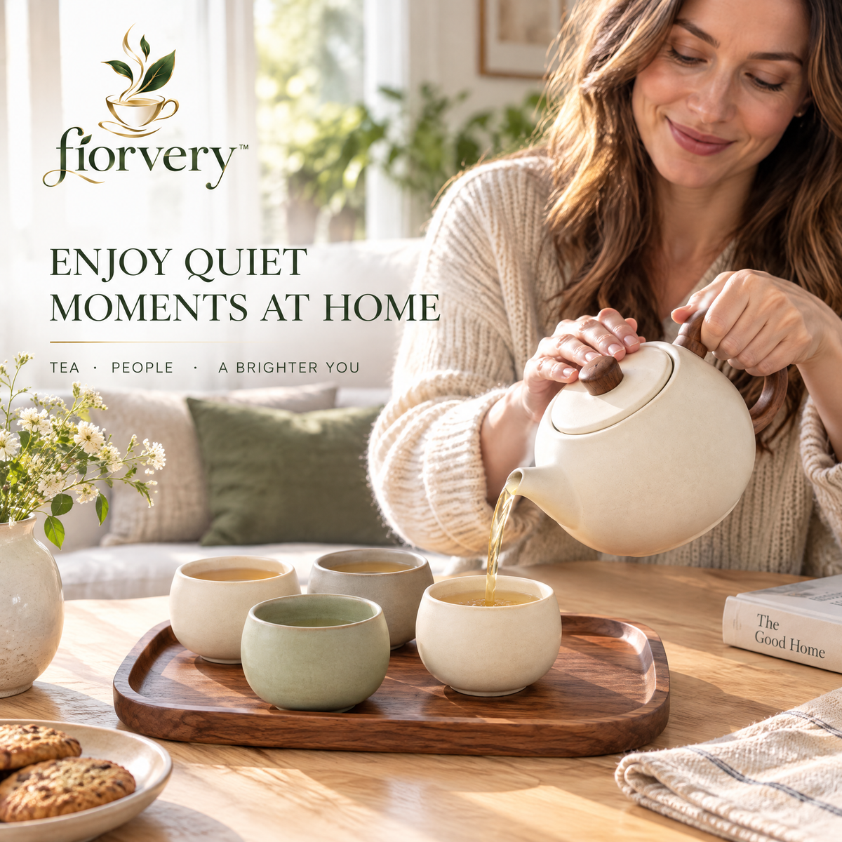 fiorvery™ Artisan Ceramic Tea Set