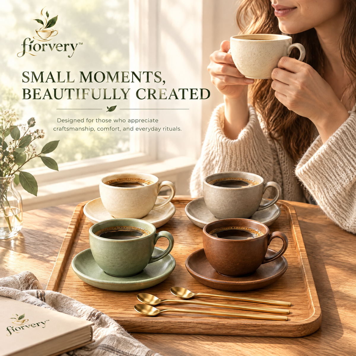 fiorvery™ Premium Ceramic Coffee Cup Collection