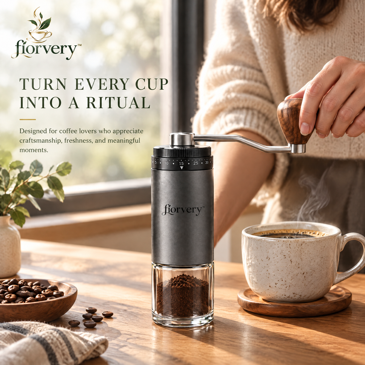 fiorvery™ Classic Manual Coffee Grinder