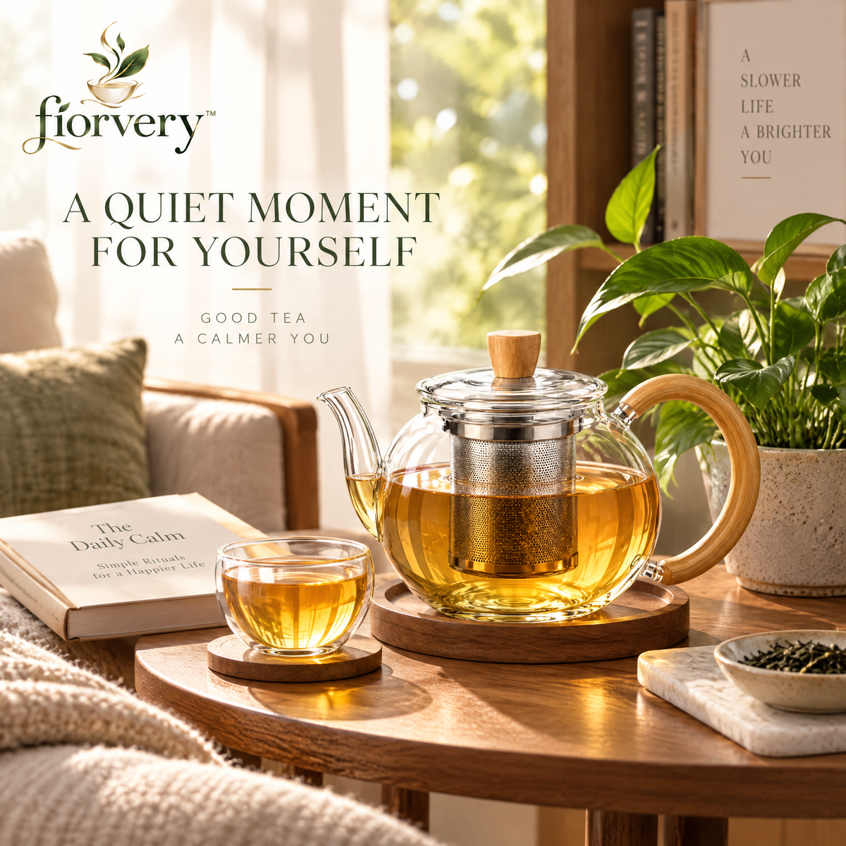 fiorvery™ Japanese Inspired Glass Teapot